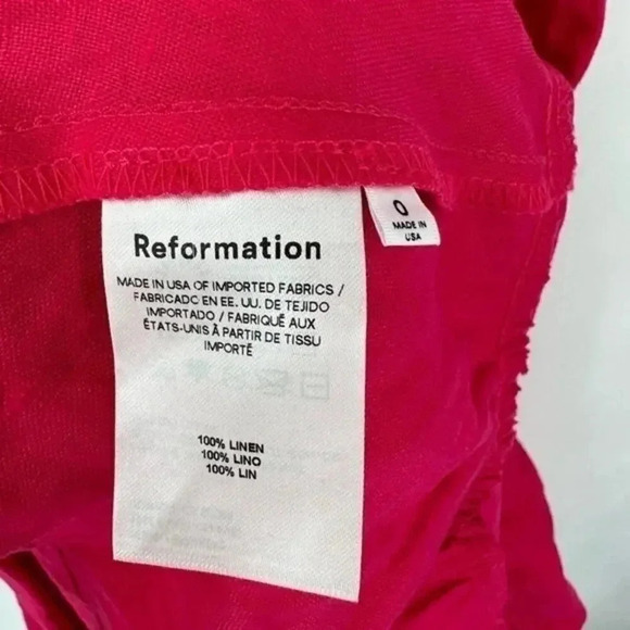 NEW Reformation corvette pink midi dress B3 - Picture 5 of 8